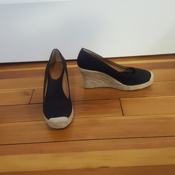 j crew black espadrilles